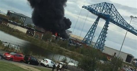 Middlesbrough Fire Huge Flames And Explosions As Plumes Of Smoke