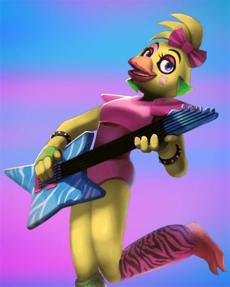 Glamrock Chica But She Has The Normal And Classic Color Would You Have Liked To See Her Like