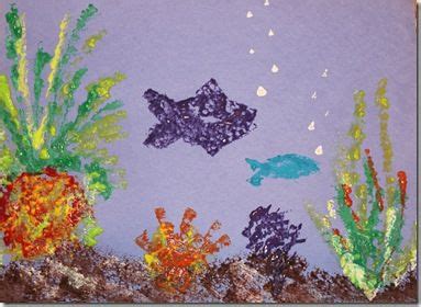 I think there's an animation feature on painter. Create a Great Barrier Reef sponge painting. | Australia crafts
