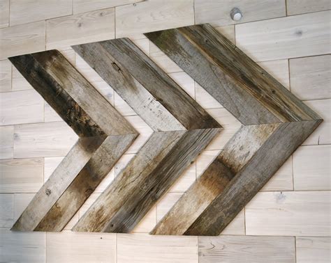 Barn Wood Chevron Wall Decor Set Of 3