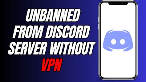 How To Get Unbanned From A Discord Server Without Vpn New Youtube