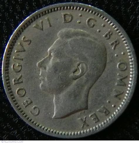 Sixpence 1947 George Vi 1936 1952 Great Britain Coin 25703
