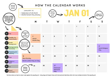Equality And Diversity Calendar 2022 Free Excel Calendar 2022