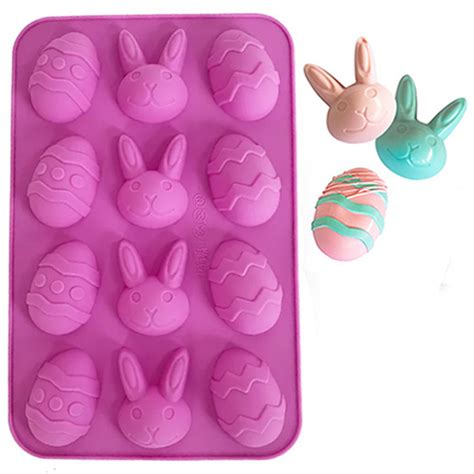 Easter Bunny And Egg Silicone Chocolate Mould
