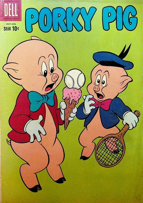 Porky Pig 65 Dell Comics 1959 Tennis Ball Ice Cream Cone Comic Books