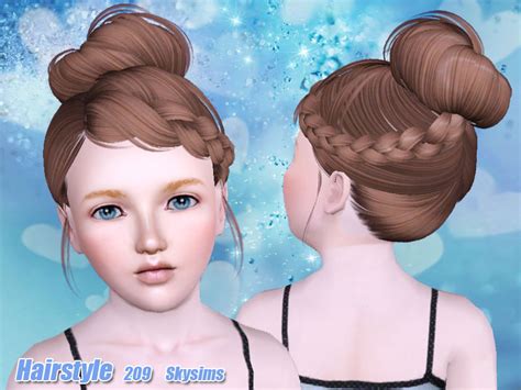 The Sims Resource Skysims Hair Child 209 I