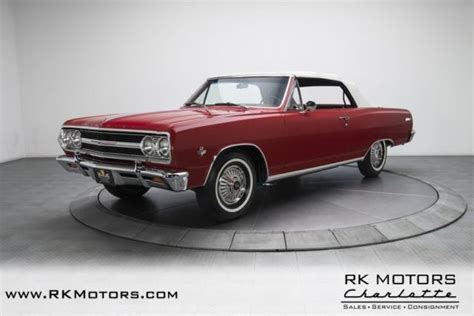 1965 Chevrolet Chevelle Ss Convertible Regal Red Convertible 327 V8 L79