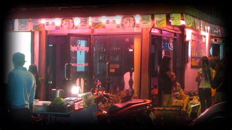 Night Time View Of A Thai Massage Shop In The Red Light Area Of Hua Hin Soi Bintabaht Youtube