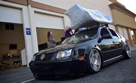 Bagged Mk4 Jetta On 3sdms Oh And A Couch On The Roof Rack Volkswagen