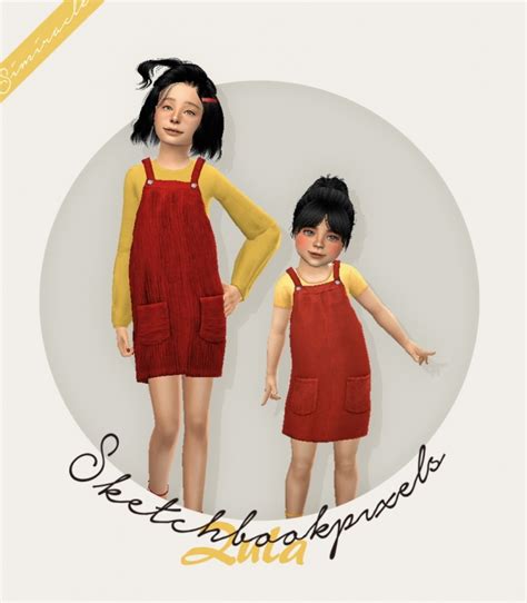 Sketchbookpixels Zula Overall Dress For Kids And Toddlers At Simiracle