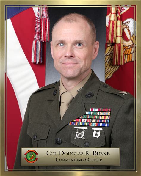 Colonel Douglas R Burke 3d Marine Logistics Group Leaders Bio