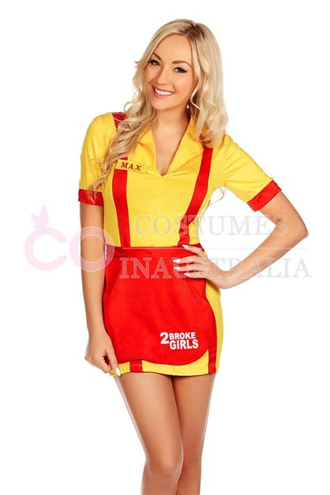 2 broke girls waitress costume with max or a caroline name tag on at a price even the 2 broke