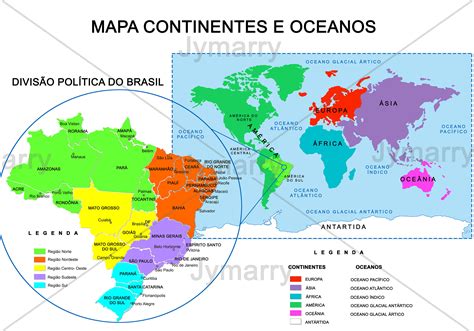 Mapa Dos Oceanos E Continentes Mapa Região