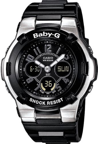 Stylish rod accents stand out from the watch face. Casio Baby-G Analog Digital Watch BGA110-1B2