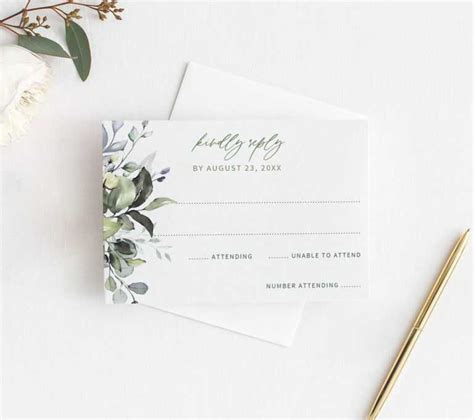 Free Printable Wedding Rsvp Card Templates