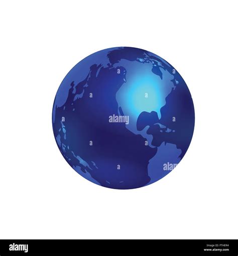 Blue World Globe Stock Vector Image And Art Alamy