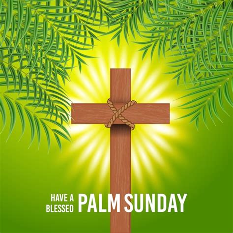 Free Vector Gradient Palm Sunday Illustration