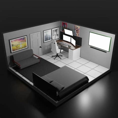 Modern How To Make A 3d Room In Blender For Gamers Best Gaming Room Setup
