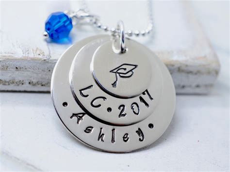 Graduation Necklace Gift For Her Custom Necklace Class Of 2021 High