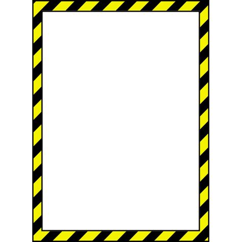 Vector Image Of Caution Style Border Free Svg