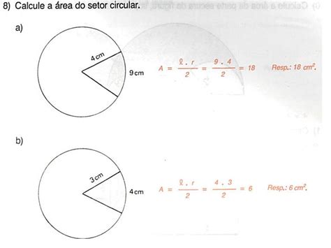 Area Do Circulo Exercicios