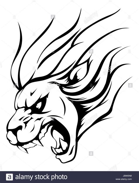 Scary Lion Drawing At Getdrawings Free Download