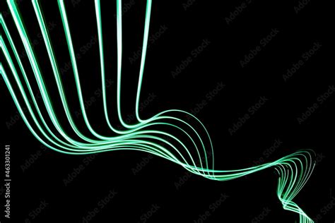 Long Exposure Photograph Of Neon Colour In An Abstract Swirl Parallel