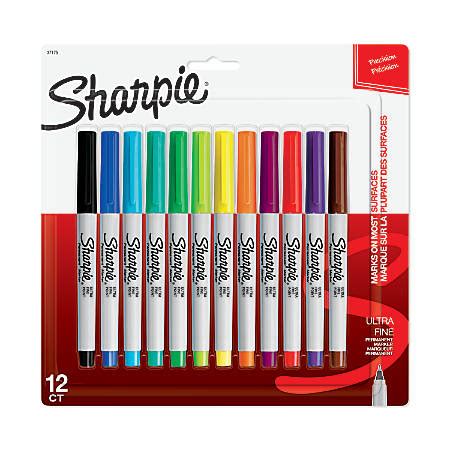 Sharpie color burst ultra fine permanent markers, assorted colors, 24 count. Sharpie Permanent Ultra Fine Point Markers Assorted Colors ...