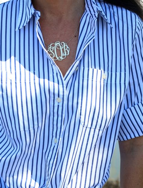 Click to see options and to order. Classic Blue and White Striped Shirt - Connecticut in Style