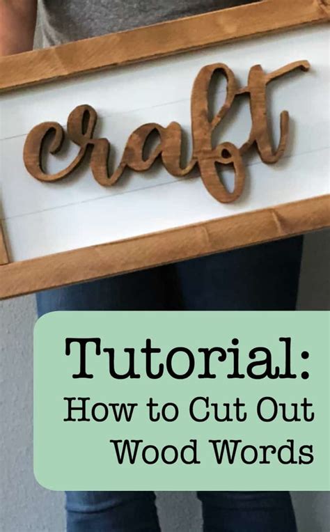 Cricut explore & cricut maker machines cut so many materials that the only limit is your imagination. Tutorial: How to Cut Out Wood Words & Shapes Using a ...