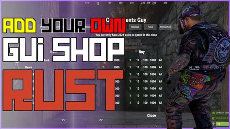 Rust Shop Gui Allowing Players To Use Shop In Game Rust Admin