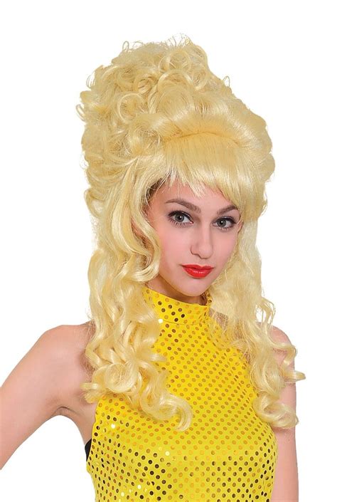Blonde Beehive Panto Wig Costume Fancy Dress Accessory Bw922