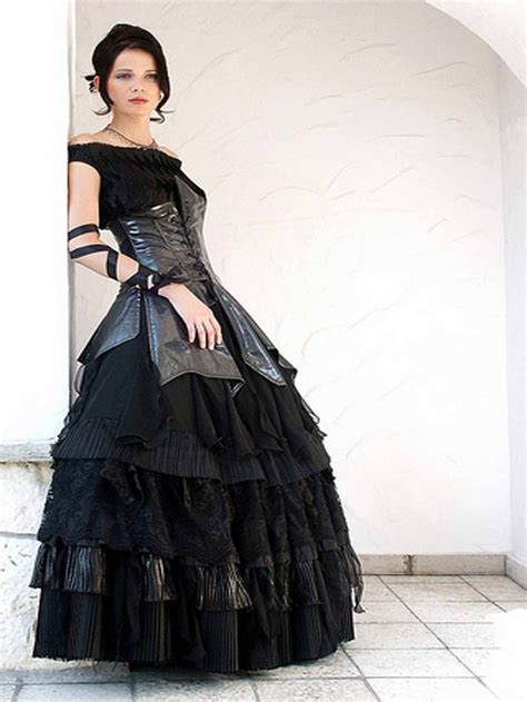 Black Leather Wedding Dress