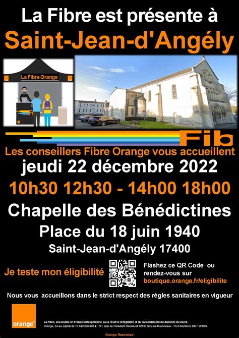 Rencontre Avec Les Conseillers Fibre Orange Ville De Saint Jean Dangély