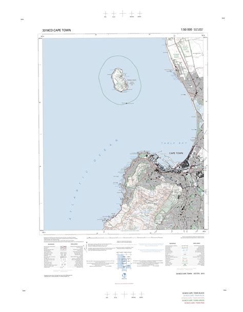 3318cd Cape Town Map By Chief Directorate National Geo Spatial