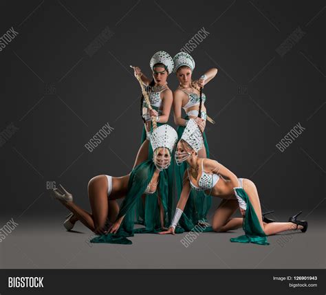 Sexy Girls Dance Group Image And Photo Free Trial Bigstock