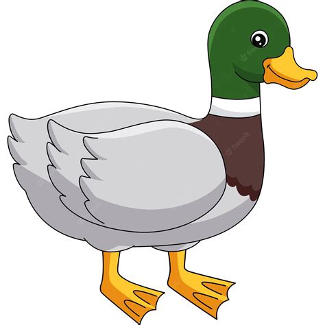 Premium Vector Duck Cartoon Colored Clipart Illustration