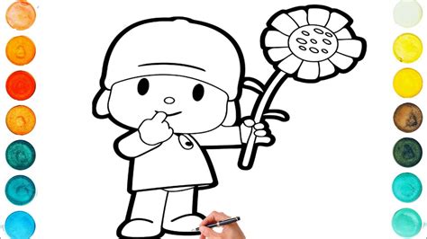 How To Draw Pocoyo And His Friends Pocoyo Drawing Videos Drawing