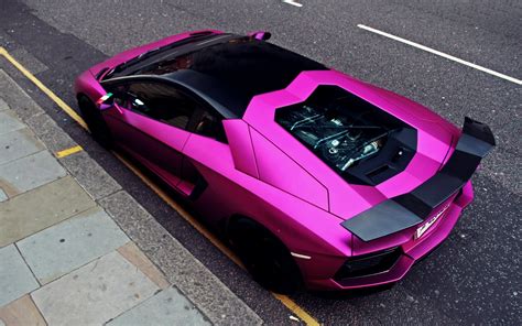 Pink Lamborghini Hd Wallpaper