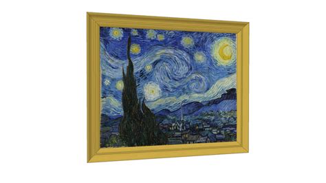 Painting Starry Night By Vincent Van Gogh 3d Warehouse