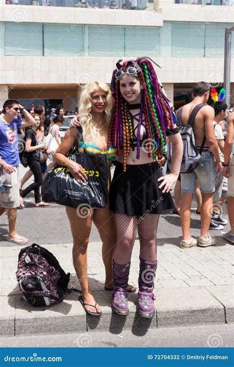 members of pride parade poses for the photographer editorial photography image of aviv member