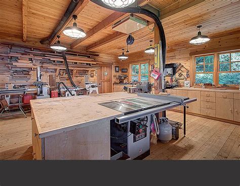 Barn Interior Lopez Island Estate Garage Workshop Layout Workshop