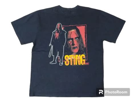 VINTAGE S STING Big Face Wrestling WCW NWO T Shirts Size L PicClick
