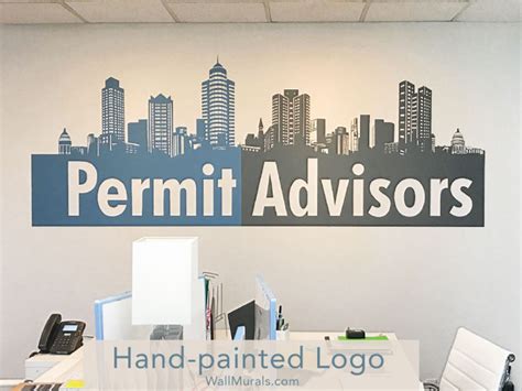 Painted Logos On Walls Corporate Murals Wall Murals By Colette