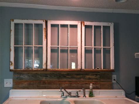 Reclaimed Barn Wood And Old Farmhouse Windows Used For My Kitchen