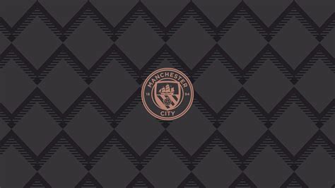 Crest Emblem Logo Soccer Symbol Black Background Hd Manchester City Fc