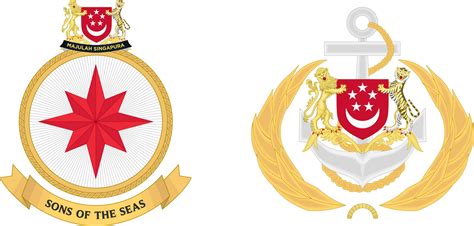 Sg Reimagined Singapore Navy Crest And Badge By Sempereadem Sg On