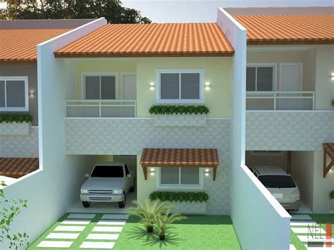 As casas bonitas são ainda mais. Modelo casa popular geminada - DicasFree.com