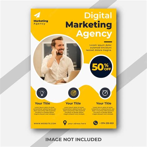 Premium Vector Digital Marketing Agency Flyer Template