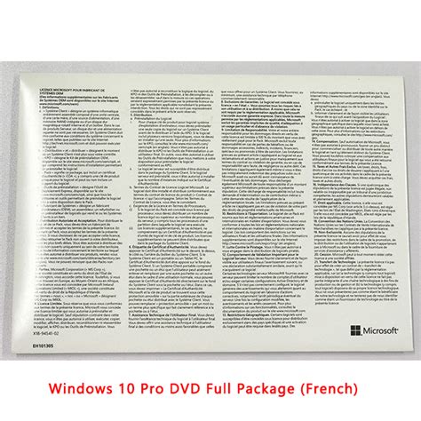 Wholesale Windows Pro Oem Dvd Full Package French Language Dhl Free